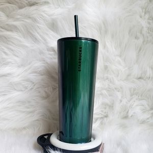 Starbucks Holiday 2021 Green Glitter Venti Tumbler